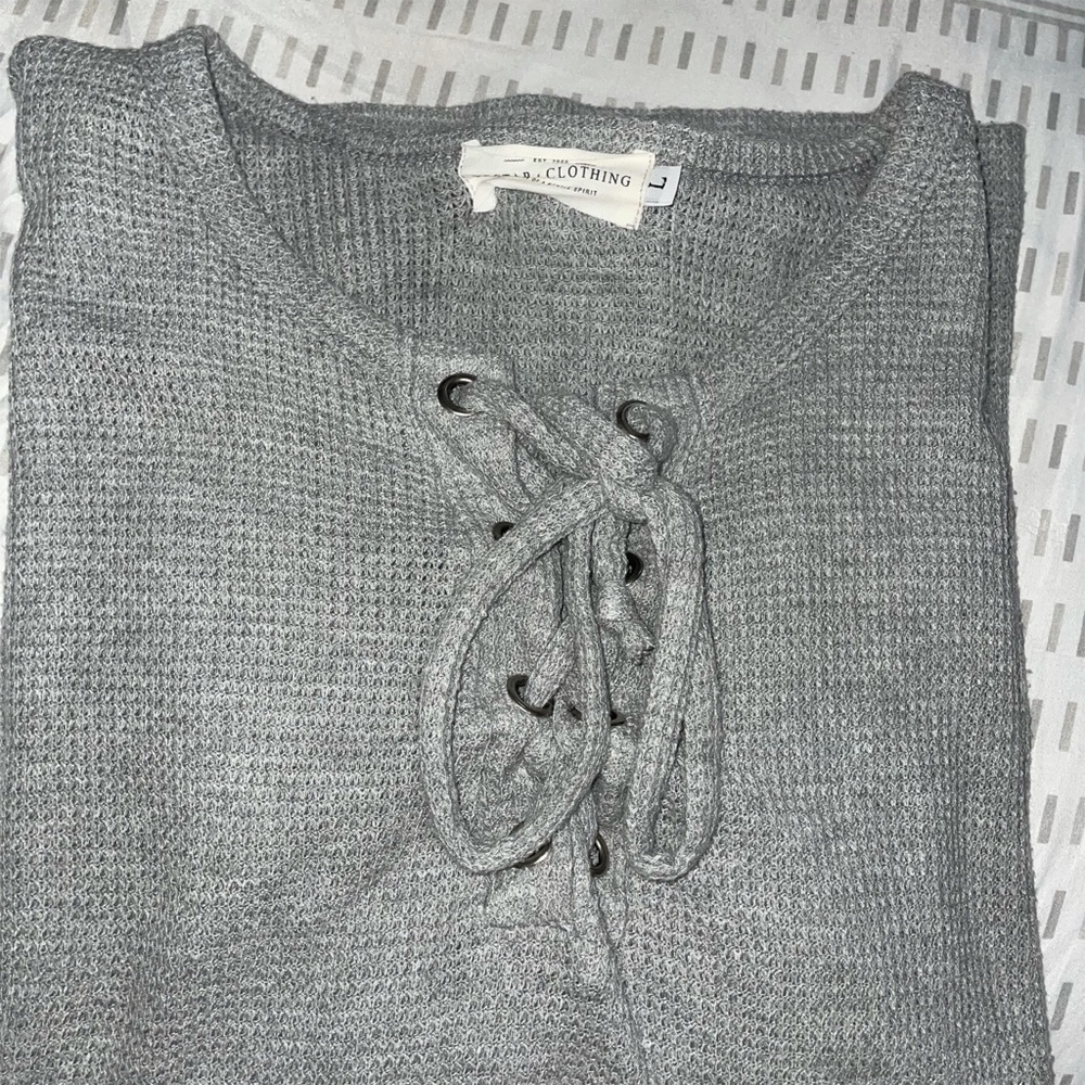 Long sleeve grey sweater - Picture 1 of 1